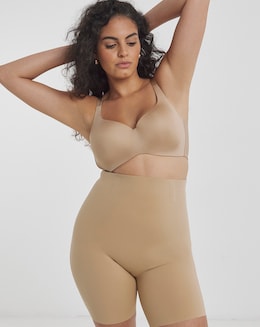 MAGISCULPT Medium Control Smooth &amp; Sculpt Shapewear Thigh Shaper Almond