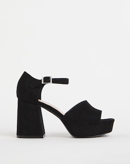 Pavla Heeled Platform Sandals Wide Fit
