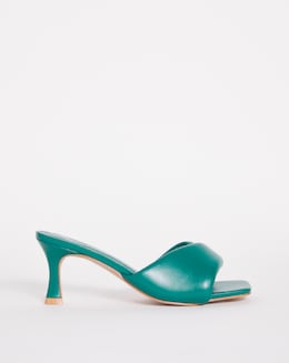 Angela Volume Twist Heeled Mule Ex Wide