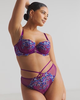 Ann Summers Nocturnal Bloom High Waist Brazillian Dark Purple
