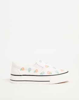 Helen Slip On Chunky Sole Trainers ExWide Fit