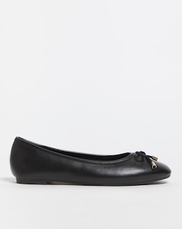 Selena Classic Flat Ballerina Shoes Ex Wide Fit Simply Comfort