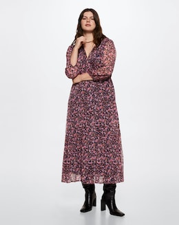 Mango Floral Print Dress