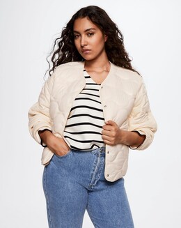 Mango Ultralight Button Down Jacket