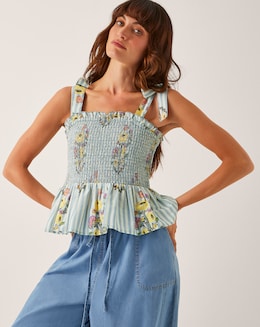 Monsoon Lucille Floral Smocked Top
