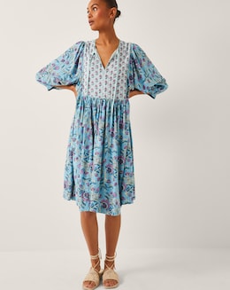 Monsoon Aine Floral Print Mini Dress