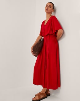 Monsoon Paula Braided Jersey Midi Dress