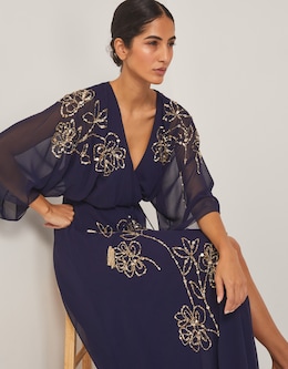 Monsoon Skyla Floral Maxi Wrap Dress