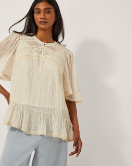 Monsoon Edith Floaty Lace Top