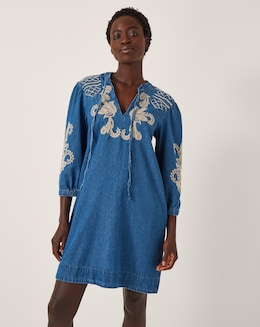 Monsoon Holly Denim Mini Dress