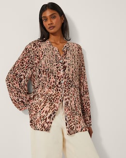 Monsoon Sisi Animal Print Blouse