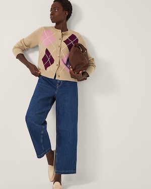 Monsoon Anne Argyle Knitted Cardigan - Image 1