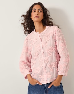 Monsoon Blair Floral Applique Blouse