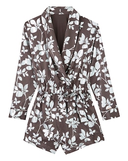 Figleaves Curve Foil Print Floral Playsuit