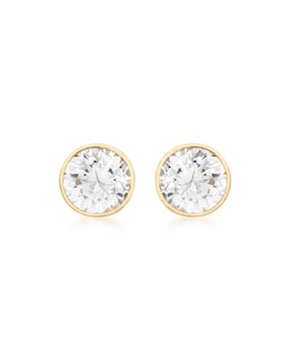 9Ct Gold Round Stud Earring
