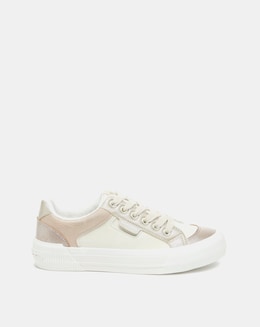Rocket Dog White Mix Cheery Lace Up Colour Block Trainer