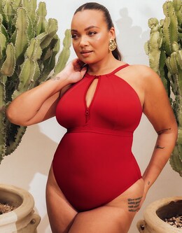 Curvy Kate Zip Tide Non-Wired Swimsuit - Image