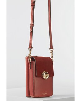 Luella Grey Zoe Winter Rose Phone Crossbody  Bag