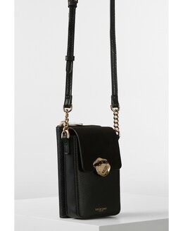 Luella Grey Zoe Black Phone Crossbody Bag