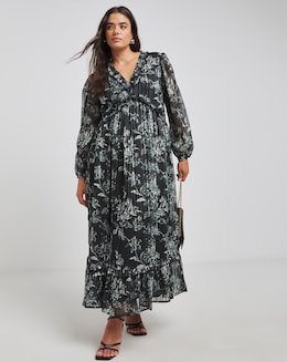 Lovedrobe Printed Smock Maxi Dress