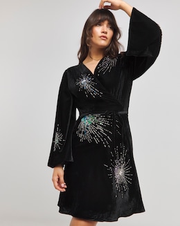 Hope &amp; Ivy Cressi Embelished Firework Mini Dress