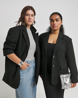 TALA Black Oversized Boxy Blazer