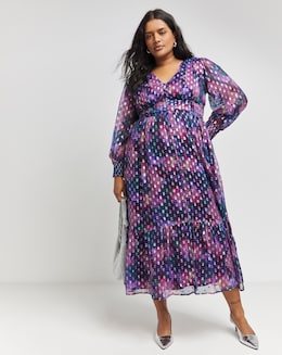 Lovedrobe Silver Detailing Midaxi Dress