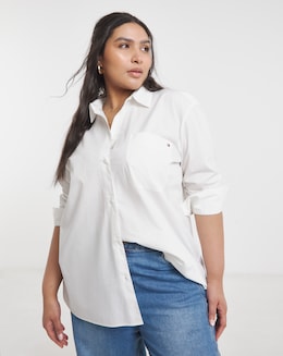 Tommy Hilfiger Poplin Easy Fit White Shirt
