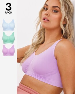 Pretty Secrets 3 Pack Plain Comfort Tops