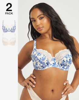 Pretty Secrets Laura 2 Pack Full Cup Wired Bras