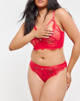Simply Be Lace &amp; Mesh Brazilian