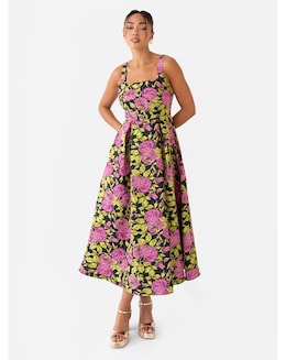 Maya Deluxe Floral Print Dress