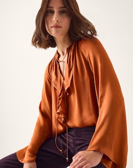 Monsoon Arlette Frill V-Neck Blouse