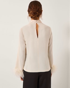 Monsoon Luella Feather Cuff Top - Image 2