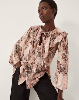 Monsoon Synthia Snake Print Blouse