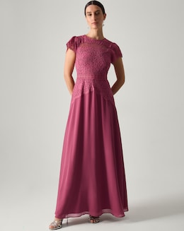 Monsoon Monike Short Sleeve Lace Dress