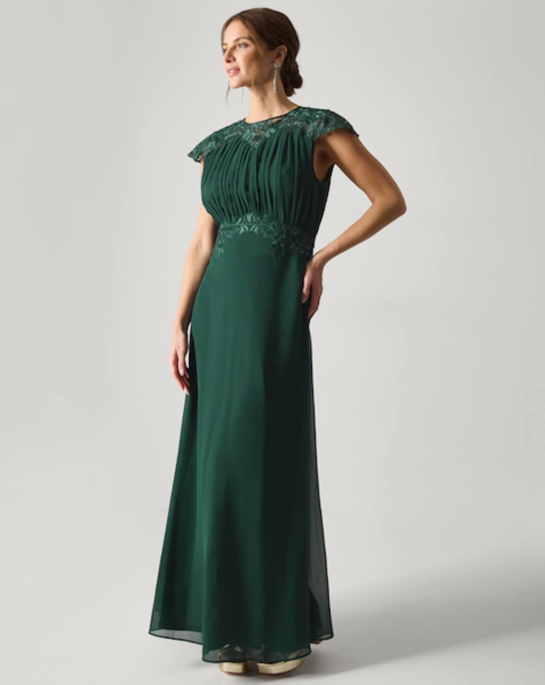monsoon green dress SumLove Honey Cotton Tier Dress – Ruffleberry main image 0