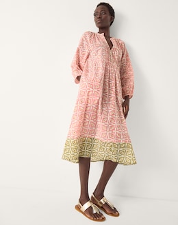Monsoon Elma Print Midi Tunic Dress