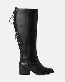 Joe Browns Lace Up Long Riding Boots Super Curvy Calf E Fit