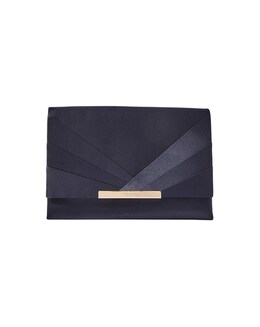 Accessorize Satin Fold Over Clutch Bag