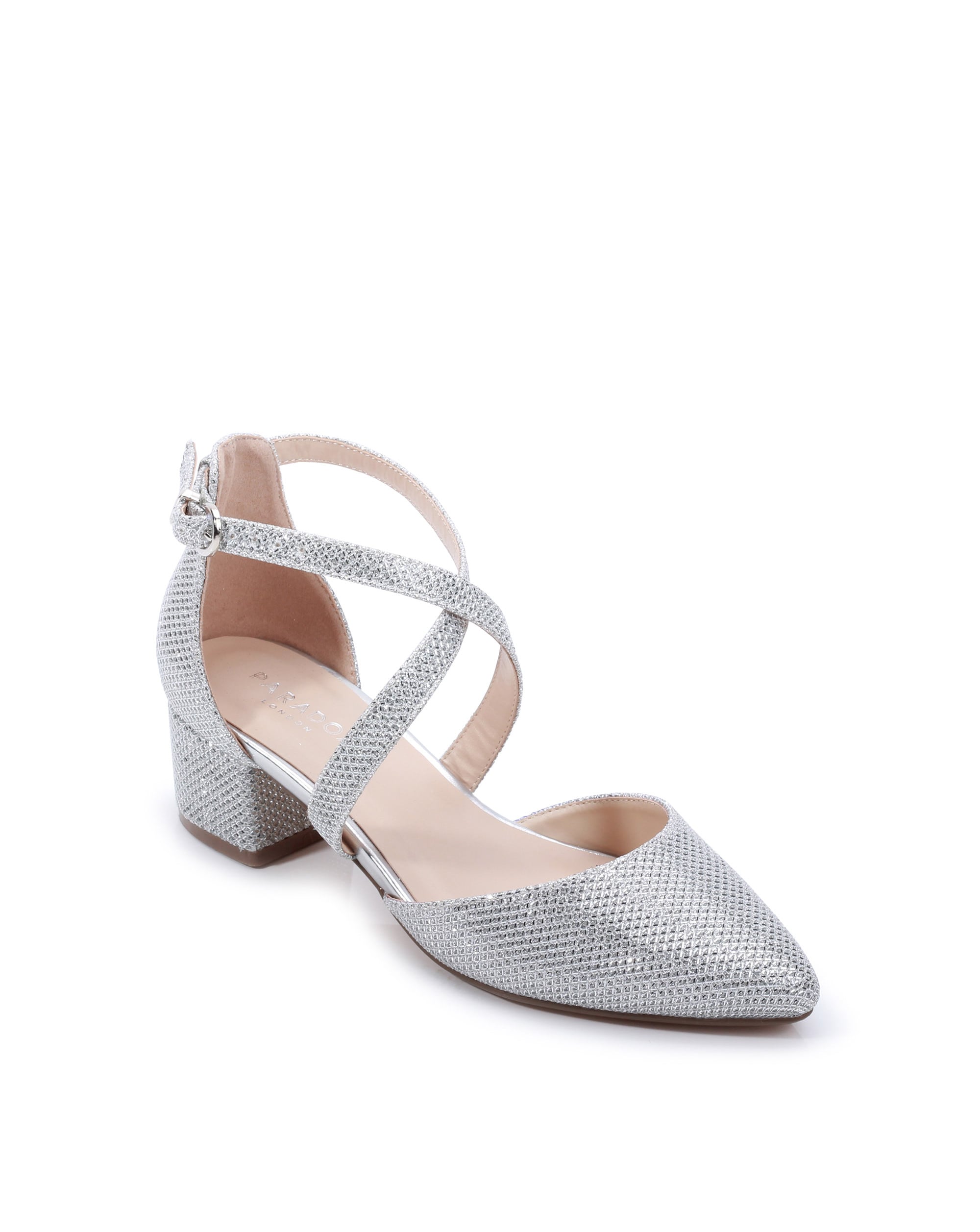 Low heel wide fit party shoes deals