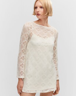 Mango Sandrita Knitted Mini Dress