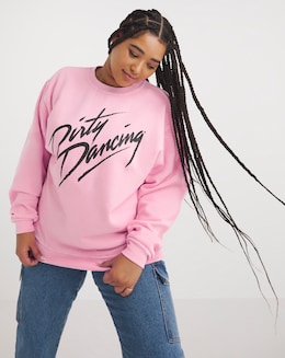 Pink Dirty Dancing Glitter License Sweatshirt