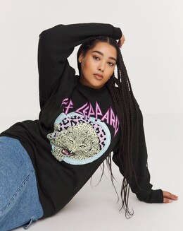 Black Def Leppard License Sweatshirt