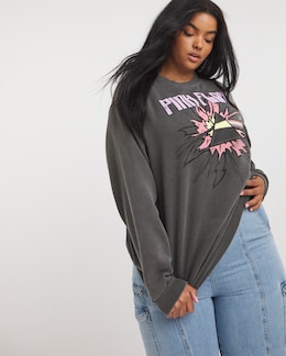 Charcoal Pink Floyd License Sweatshirt