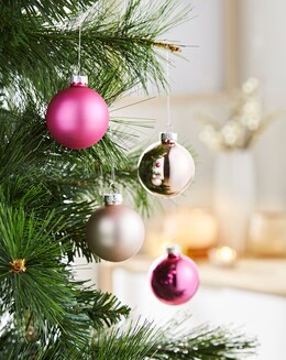 Glass Baubles - Set of 20