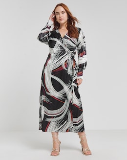Joanna Hope Jacquard Wrap Dress