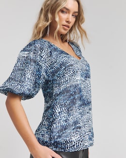 Joanna Hope Puff Sleeve Blouse
