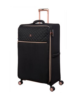 IT Luggage Divinity Black Large Expandable Suitcase with TSA Lock