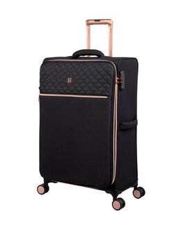 IT Luggage Divinity Black Medium Expandable Suitcase with TSA Lock